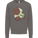 Funny Kiwi Fruit Bird Mom Dad Mens Sweatshirt Jumper Charcoal