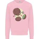 Funny Kiwi Fruit Bird Mom Dad Mens Sweatshirt Jumper Light Pink