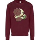 Funny Kiwi Fruit Bird Mom Dad Mens Sweatshirt Jumper Maroon
