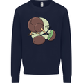 Funny Kiwi Fruit Bird Mom Dad Mens Sweatshirt Jumper Navy Blue