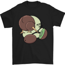 Funny Kiwi Fruit Bird Mom Dad Mens T-Shirt 100% Cotton Black