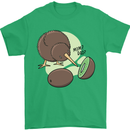 Funny Kiwi Fruit Bird Mom Dad Mens T-Shirt 100% Cotton Irish Green