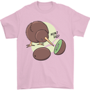 Funny Kiwi Fruit Bird Mom Dad Mens T-Shirt 100% Cotton Light Pink