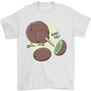 Funny Kiwi Fruit Bird Mom Dad Mens T-Shirt 100% Cotton White