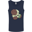 Funny Kiwi Fruit Bird Mom Dad Mens Vest Tank Top Navy Blue