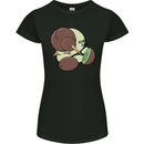 Funny Kiwi Fruit Bird Mom Dad Womens Petite Cut T-Shirt Black