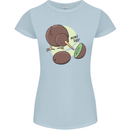 Funny Kiwi Fruit Bird Mom Dad Womens Petite Cut T-Shirt Light Blue
