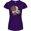 Funny Kiwi Fruit Bird Mom Dad Womens Petite Cut T-Shirt Purple