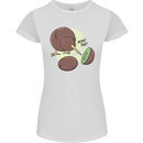 Funny Kiwi Fruit Bird Mom Dad Womens Petite Cut T-Shirt White