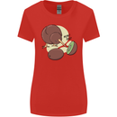 Funny Kiwi Fruit Bird Mom Dad Womens Wider Cut T-Shirt Red
