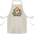 Funny Lazy Couch Potato Watchng TV Cotton Apron 100% Organic Natural