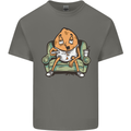 Funny Lazy Couch Potato Watchng TV Kids T-Shirt Childrens Charcoal