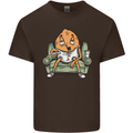 Funny Lazy Couch Potato Watchng TV Kids T-Shirt Childrens Chocolate