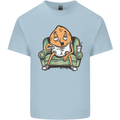 Funny Lazy Couch Potato Watchng TV Kids T-Shirt Childrens Light Blue
