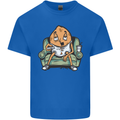 Funny Lazy Couch Potato Watchng TV Kids T-Shirt Childrens Royal Blue