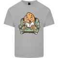Funny Lazy Couch Potato Watchng TV Kids T-Shirt Childrens Sports Grey