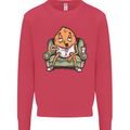 Funny Lazy Couch Potato Watchng TV Mens Sweatshirt Jumper Heliconia