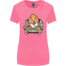 Funny Lazy Couch Potato Watchng TV Womens Wider Cut T-Shirt Azalea