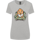 Funny Lazy Couch Potato Watchng TV Womens Wider Cut T-Shirt Sports Grey