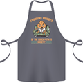 Funny Lazy Couch Potato Watchng TV & Movies Cotton Apron 100% Organic Steel