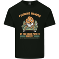 Funny Lazy Couch Potato Watchng TV & Movies Kids T-Shirt Childrens Black
