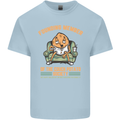 Funny Lazy Couch Potato Watchng TV & Movies Kids T-Shirt Childrens Light Blue