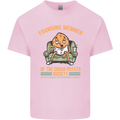 Funny Lazy Couch Potato Watchng TV & Movies Kids T-Shirt Childrens Light Pink