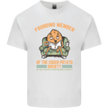 Funny Lazy Couch Potato Watchng TV & Movies Kids T-Shirt Childrens White