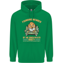 Funny Lazy Couch Potato Watchng TV & Movies Mens 80% Cotton Hoodie Irish Green