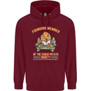 Funny Lazy Couch Potato Watchng TV & Movies Mens 80% Cotton Hoodie Maroon
