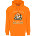Funny Lazy Couch Potato Watchng TV & Movies Mens 80% Cotton Hoodie Orange