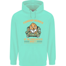 Funny Lazy Couch Potato Watchng TV & Movies Mens 80% Cotton Hoodie Peppermint