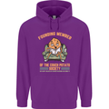 Funny Lazy Couch Potato Watchng TV & Movies Mens 80% Cotton Hoodie Purple
