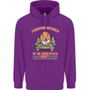 Funny Lazy Couch Potato Watchng TV & Movies Mens 80% Cotton Hoodie Purple