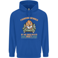 Funny Lazy Couch Potato Watchng TV & Movies Mens 80% Cotton Hoodie Royal Blue