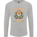 Funny Lazy Couch Potato Watchng TV & Movies Mens Long Sleeve T-Shirt Sports Grey