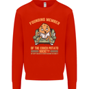 Funny Lazy Couch Potato Watchng TV & Movies Mens Sweatshirt Jumper Bright Red