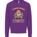 Funny Lazy Couch Potato Watchng TV & Movies Mens Sweatshirt Jumper Purple