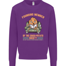 Funny Lazy Couch Potato Watchng TV & Movies Mens Sweatshirt Jumper Purple
