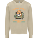 Funny Lazy Couch Potato Watchng TV & Movies Mens Sweatshirt Jumper Sand
