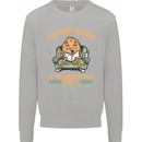 Funny Lazy Couch Potato Watchng TV & Movies Mens Sweatshirt Jumper Sports Grey