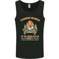 Funny Lazy Couch Potato Watchng TV & Movies Mens Vest Tank Top Black
