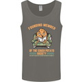 Funny Lazy Couch Potato Watchng TV & Movies Mens Vest Tank Top Charcoal