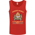 Funny Lazy Couch Potato Watchng TV & Movies Mens Vest Tank Top Red