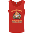 Funny Lazy Couch Potato Watchng TV & Movies Mens Vest Tank Top Red