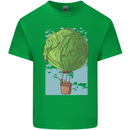 Funny Lettuce Hot Air Balloon Kids T-Shirt Childrens Irish Green
