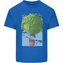 Funny Lettuce Hot Air Balloon Kids T-Shirt Childrens Royal Blue