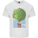 Funny Lettuce Hot Air Balloon Kids T-Shirt Childrens White