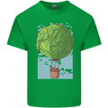 Funny Lettuce Hot Air Balloon Mens Cotton T-Shirt Tee Top Irish Green
