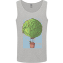 Funny Lettuce Hot Air Balloon Mens Vest Tank Top Sports Grey
